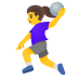 woman playing handball